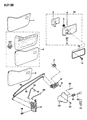 Diagram for 1987 Jeep Wrangler Door Latch Assembly - 55025606