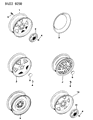 Diagram for Jeep Grand Wagoneer Wheel Cover - 5CF97L3X