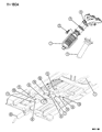 Diagram for 1996 Dodge Grand Caravan Muffler - E0021272