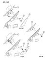 Diagram for 1996 Dodge Neon Car Mirror - 4615639