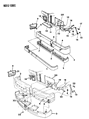 Diagram for 1991 Dodge Dakota Bumper - 4482848