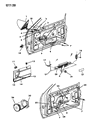 Diagram for 1992 Dodge Shadow Window Regulator - 4658380