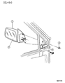 Diagram for Jeep Grand Wagoneer Car Mirror - 4723788