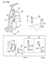 Diagram for 1994 Jeep Cherokee Seat Belt - 5CR95RAZ