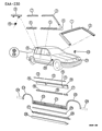 Diagram for 1992 Chrysler LeBaron Door Moldings - 4676238