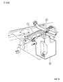 Diagram for 1994 Dodge Ram Wagon Coolant Reservoir - 52027787