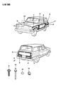 Diagram for Jeep Grand Wagoneer Door Moldings - 55025748