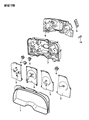 Diagram for Chrysler LeBaron Instrument Cluster - 4374384