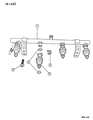 Diagram for 1998 Chrysler Cirrus Fuel Rail - 4663433
