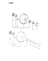 Diagram for Mopar Wheel Bearing Dust Cap - MB338780