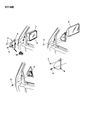 Diagram for 1987 Dodge Grand Caravan Car Mirror - 4299677