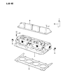 Diagram for 1991 Jeep Grand Wagoneer Cylinder Head Gasket - J3227352