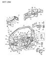 Diagram for 1992 Dodge Daytona Door Handle - 4615996