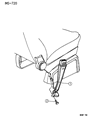 Diagram for 1996 Dodge Grand Caravan Seat Belt - GP26SJK