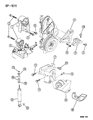 Diagram for 1996 Chrysler Sebring Engine Mount - 4668175