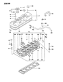 Diagram for Dodge Colt Cylinder Head Bolts - MD020566