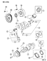 Diagram for 1999 Dodge Avenger Crankshaft Pulley - MD197613