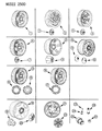 Diagram for 1993 Dodge D150 Wheel Cover - 52006104