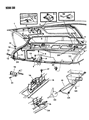 Diagram for Dodge Ram Van Hood Latch - 55074995