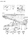 Diagram for 1986 Dodge Conquest Pinion Bearing - MB393470