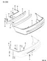 Diagram for 1996 Chrysler Sebring Bumper - MR208266