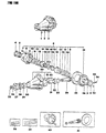 Diagram for Dodge Raider Carrier Bearing Spacer - MB569368