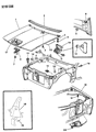 Diagram for 1994 Chrysler LeBaron Hood Hinge - 4655202