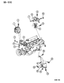 Diagram for 1995 Dodge Grand Caravan Engine Mount - 4668143