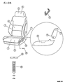 Diagram for Dodge Daytona Seat Cover - FD90LAZ