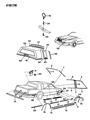 Diagram for 1990 Dodge Dynasty Door Moldings - 4491991