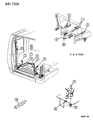 Diagram for 1995 Dodge Ram Wagon Seat Belt - 5DW50RB7