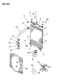 Diagram for 1994 Dodge Dakota Fan Shroud - 52007055