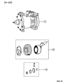 Diagram for 1995 Dodge Ram Wagon A/C Compressor - 55036887