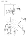 Diagram for 1994 Dodge Colt Door Lock - MB923955