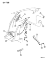 Diagram for 1995 Dodge Stratus Seat Belt - ML24RX9