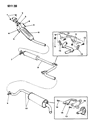 Diagram for 1989 Dodge Dynasty Exhaust Pipe - 4427139