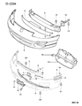 Diagram for 1995 Dodge Avenger License Plate - MR118211