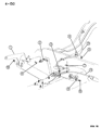 Diagram for 1996 Chrysler Cirrus Parking Brake Cable - 4616470