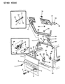 Diagram for 1995 Dodge Caravan Tailgate Handle - 4378578