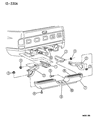 Diagram for 1997 Dodge Ram 1500 Bumper - 55076634AC