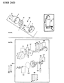 Diagram for Dodge Shadow Distributor Rotor - MD611757