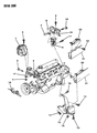 Diagram for Chrysler New Yorker Engine Mount Bracket - 4471390