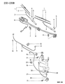 Diagram for 1996 Dodge Avenger Windshield Washer Nozzle - MB882697