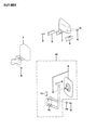 Diagram for 1989 Jeep Wrangler Car Mirror - 55012571