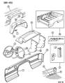 Diagram for 1995 Dodge Ram 2500 Fuel Filler Housing - 52018379