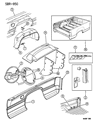 Diagram for 1994 Dodge Ram 1500 Fuel Filler Housing - 52018379