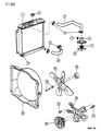 Diagram for 1997 Dodge Ram Wagon Engine Cooling Fan - 52028440