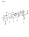 Diagram for 1998 Dodge Neon Power Steering Pump - 4626897