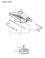 Diagram for 1990 Dodge Colt Spare Wheel - MB301430