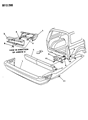 Diagram for 1990 Chrysler Town & Country Bumper - 4388380